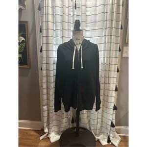Old Navy Black Zip Hoodie Size XXL